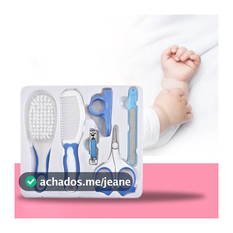 Kit Higiene Bebe Cuidados com Recém Nascido Bebê 6 em 1 Acessório