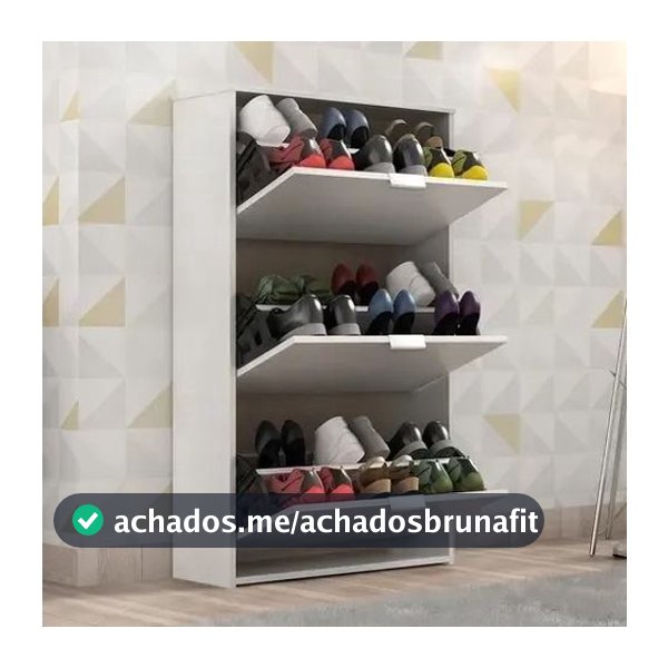 Sapateira Organizadora 3 portas basculante varias cores