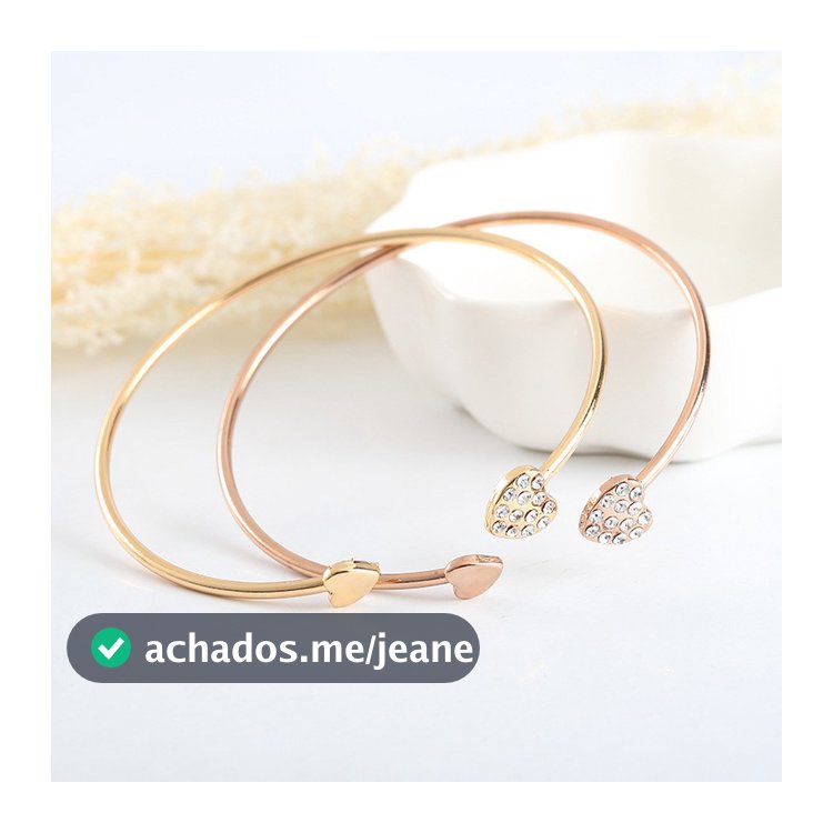 Pulseira Curren Moderna Clássica Estilo Coreano Menina Brilhante Coração Estrela 003