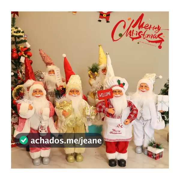 Papai Noel Enfeite Decorativo Boneco Grande Natalino Arvore de Natal Decoração Natalina 30cm