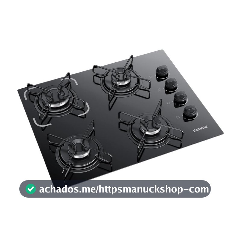 Fogão Cooktop 4 Bocas Bivolt Itatiaia Essencial Preto