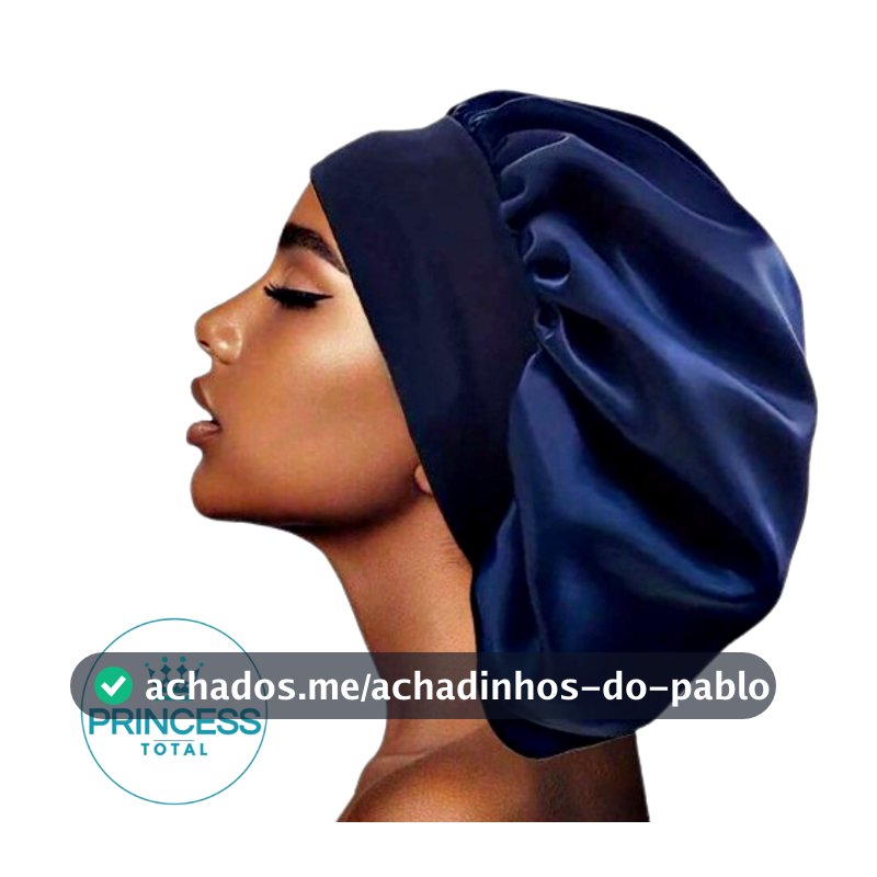 Touca de Cetim Com Faixa Larga Para Cozinha Maquiagem Dormir Banho Capacete Motos Anti Frizz