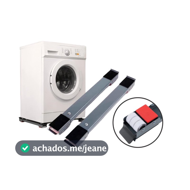 Suporte De Base Com Rodinha Para Geladeira Fogão Máquina Lavar Lousa Base Carrinho até 200kg
