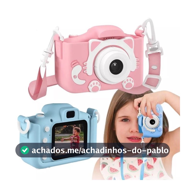 Camera Infantil Digital【Tira Foto De Verdade】 Filmadora Infantil Mini Maquina Fotografica Fotografa E Filma