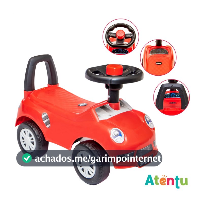 Carrinho Passeio Infantil de Empurrar Totokinha Carro de Brinquedo