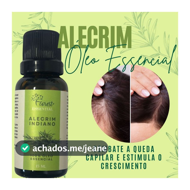 Óleo Essencial de Alecrim Indiano Florest Brasil 100% Puro