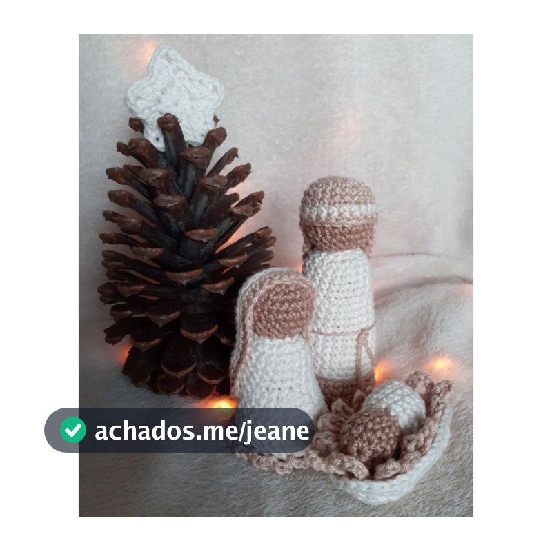 Presépio de natal em crochê/ Presépio de natal em amigurumi/ Presépio de natal rústico