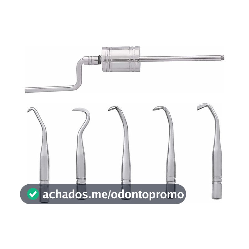 Saca Prótese com 5 Pontas Aço Inox