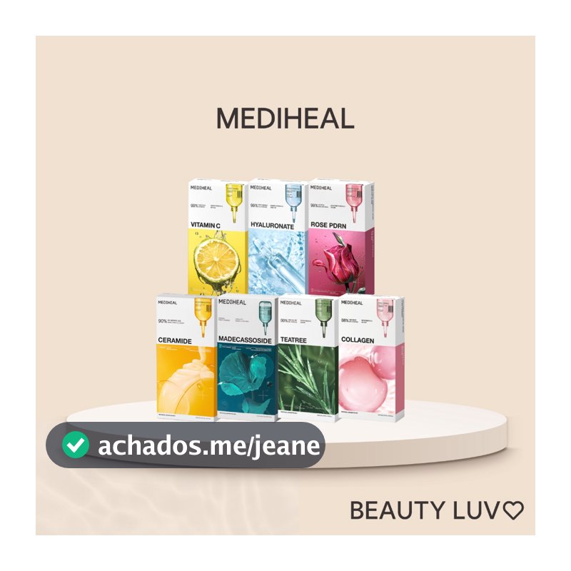 [Mediheal] NEW Essential Mask Pack 10sheets Healing Line / Watermide, Collagen, Madecassoside, Placenta, Vita, Tea tree