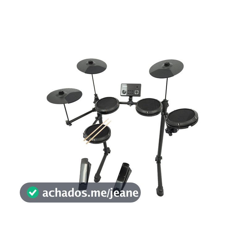 Bateria Eletrônica SONN SN-200F 7 Pads 165 Timbres USB MIDI entrada Fone de Ouvido Função Metrônomo Sensibilidade