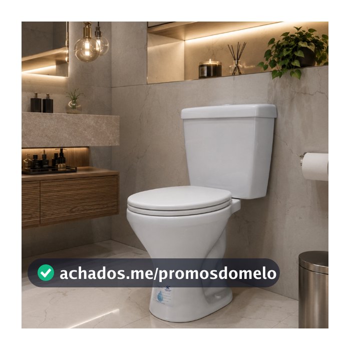 Kit Vaso Bacia Com Caixa Acoplada Branca Araxá