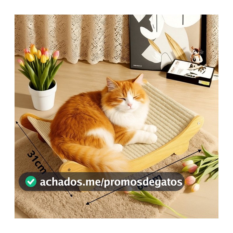 Arranhador e Cama de Gato Design Curvo Conforto e Durabilidade Ideal para Afiação de Garras e Descanso