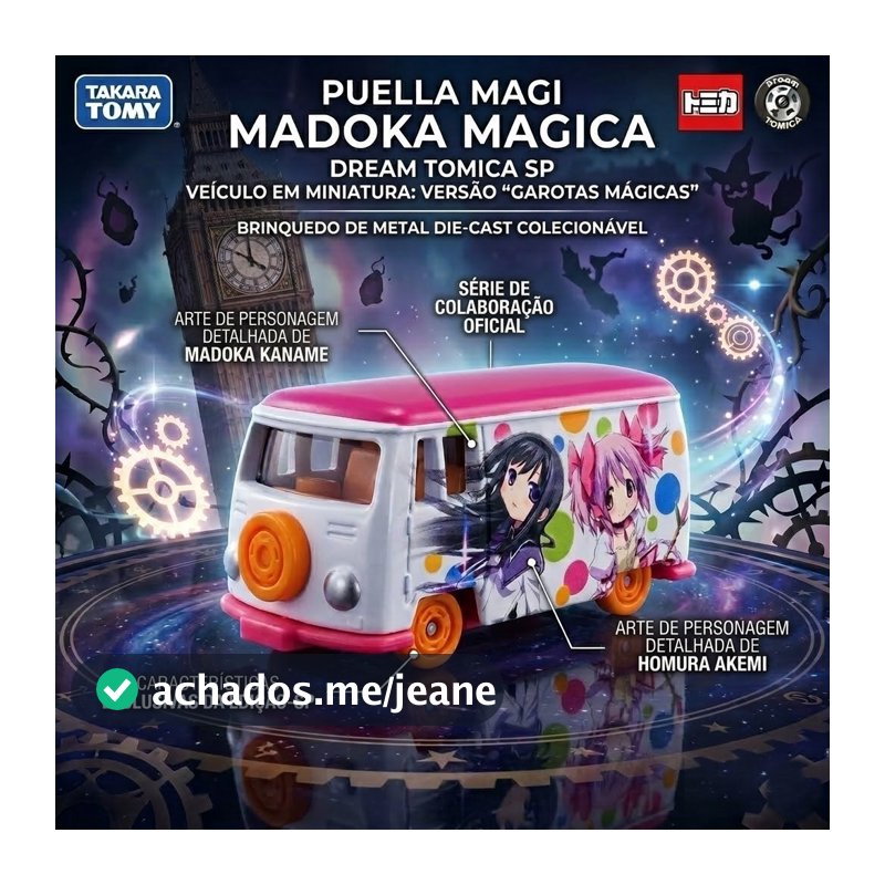 [Direto do Japão] Dream Tomica SP Puella Magi Madoka Magica "Magical Girl" | Miniatura Takara Tomy Original