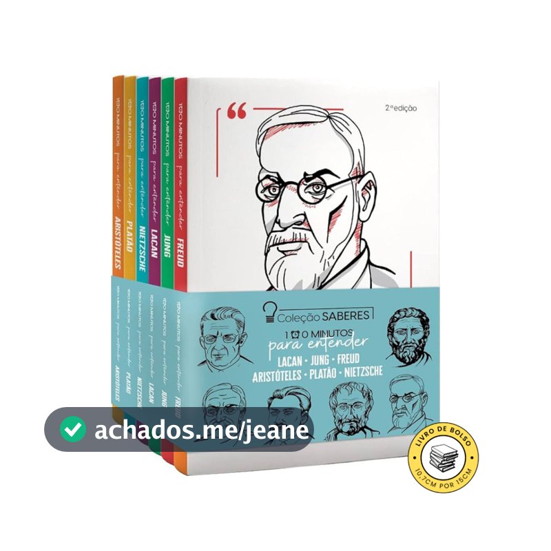 Coleção Saberes - 100 Minutos para Entender Freud, Jung, Lacan, Nietzsche, Aristóteles e Platão