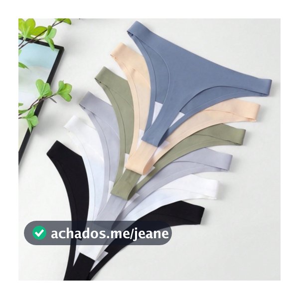 Kit 5 e 10 Calcinhas FIO DENTAL Sem Costura Nao Marca Tanga Invisível Corte Laser Lingerie Sensual