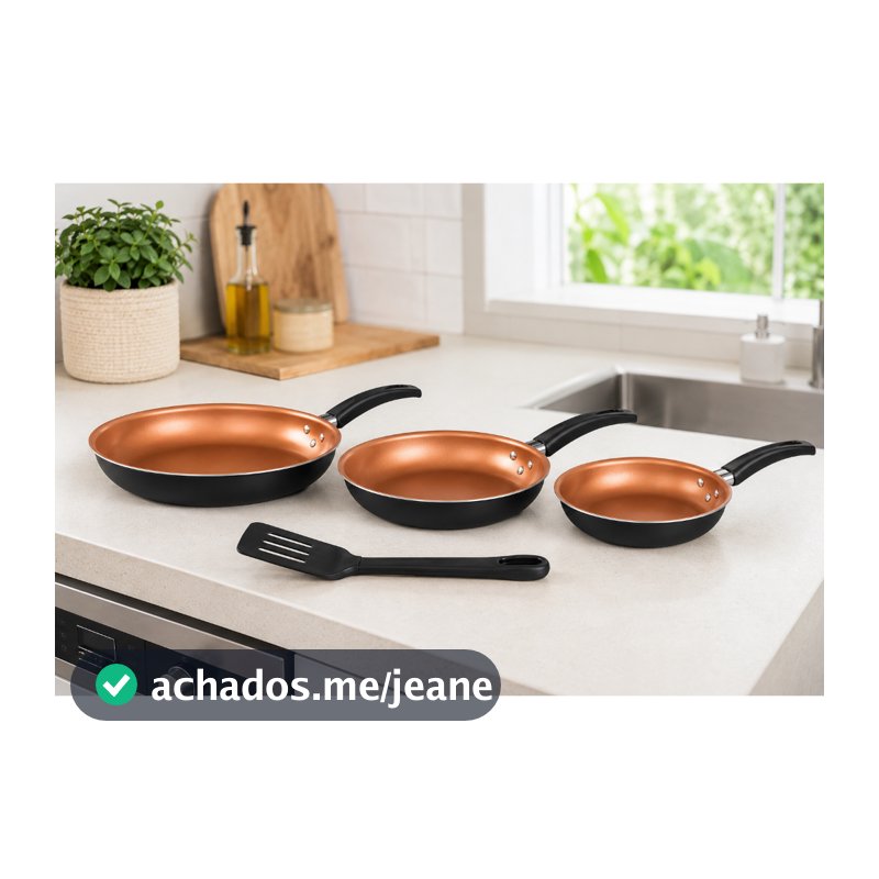 Frigideira PRETO COBRE -  Bife, Frigideira que não gruda-jogo de frigideiras, frigideira antiaderente, frigideira cobre