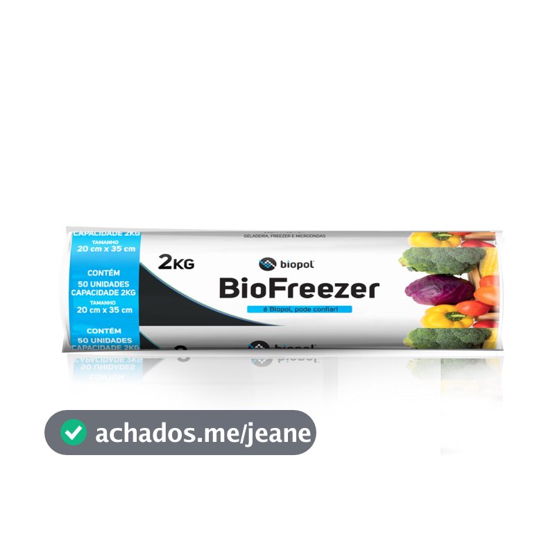 Saco Plástico Biofreezer 2Kg 20x35 50Un