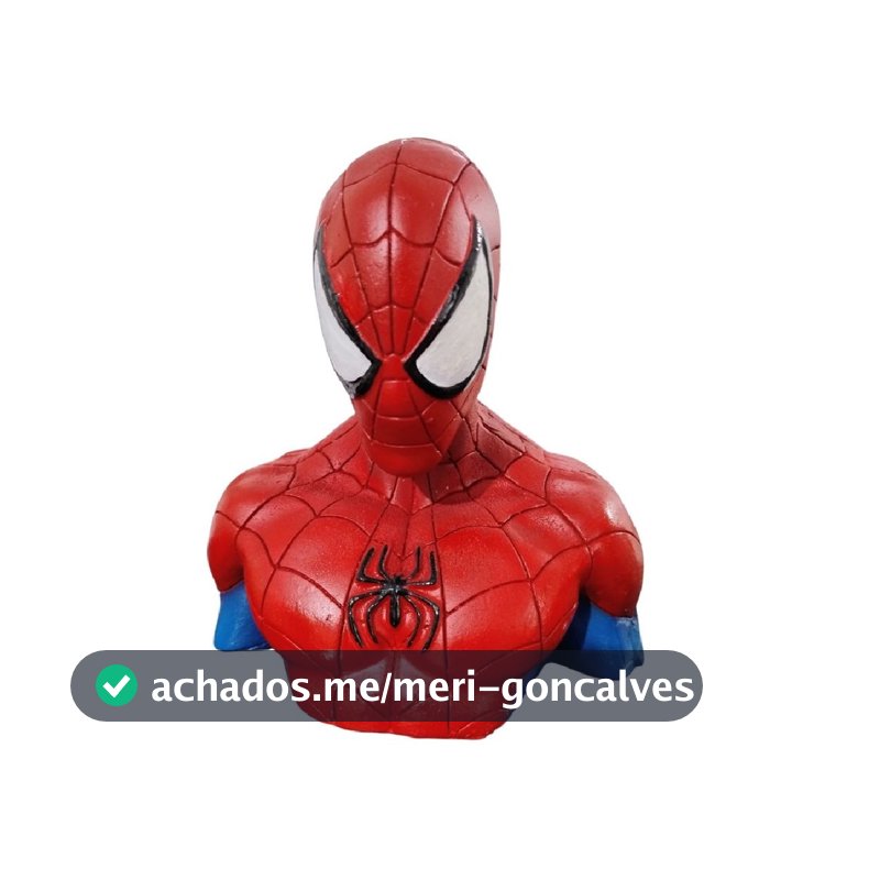 Boneco Colecionável Busto Prime Action Figure Homem Aranha Marvel Vingadores Resina