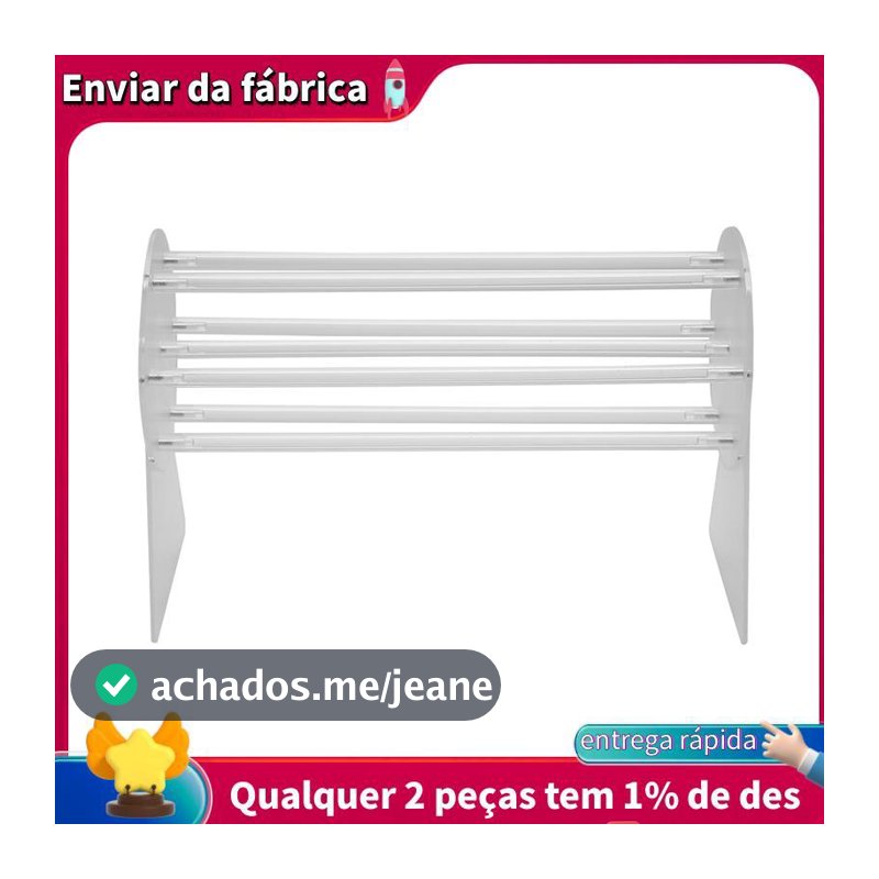 Suporte Acrílico Do Organizador Grampo Da Garra , Giratório De 360 Graus E Armazenamento , Exposição De Cabelo Para Mulh