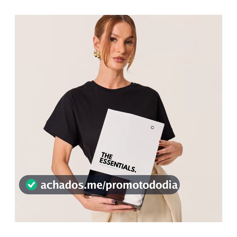 Kit 3 T-Shirts Essenciais em Algodão