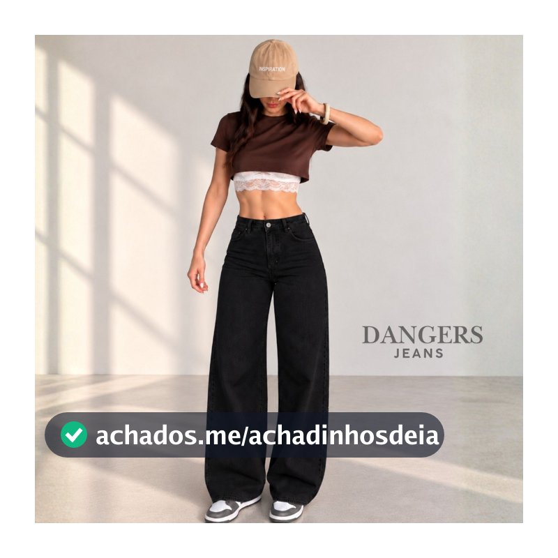 Calça Jeans Feminina Wide Leg Navalhada pantalona Cintura Alta