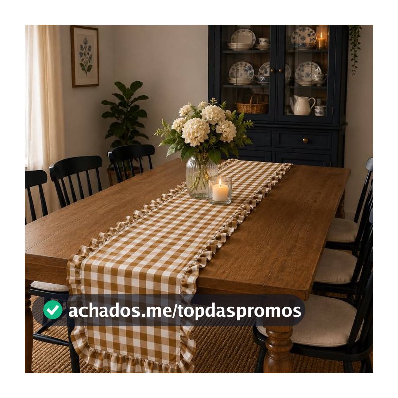 Caminho de Mesa  Retangular Toalha Estampadas ou JOGO AMERICANO 1,60x0,50 Decorativa  Home