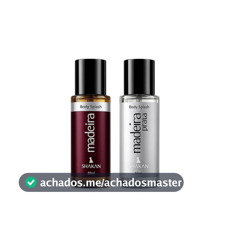 Kit Duo de Perfumação Shakan Madeira e Madeira Prata