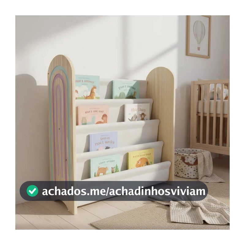 Estante Livro Infantil Montessori