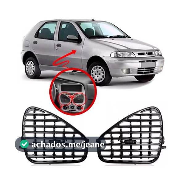 Par Difusor Ar Central Palio Siena Weekend Strada G2 - Preto