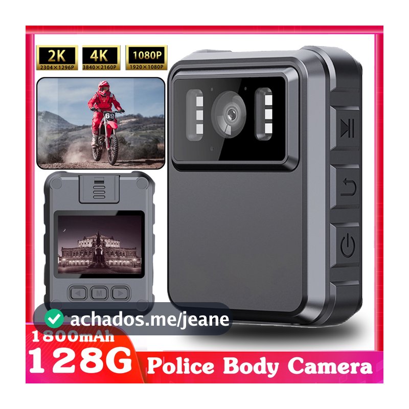 Corpo Da Polícia À Prova Dwaterproof Água Câmera DVR Vídeo Segurança Esportes Cam IR Visão Noturna Wearable Filmadoras A