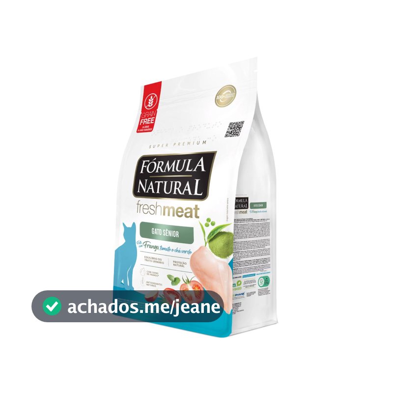 Ração Fórmula Natural Fresh Meat Gatos Sênior 1kg Adimax