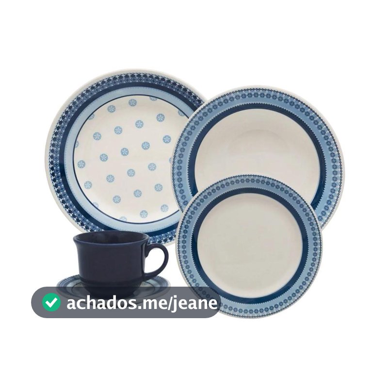 Aparelho de Jantar e Chá 20 Peças Biona de Cerâmica