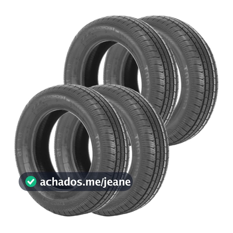 Jogo 4 Pneus 175/60 R13 Ovation VI-786 77H Aro 13 Novos