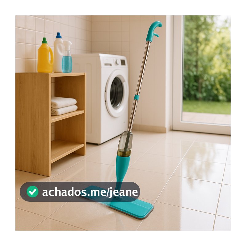 Mop Spray  Com reservatório Rodo Mágico Esfregão Limpeza Vassoura Microfibra