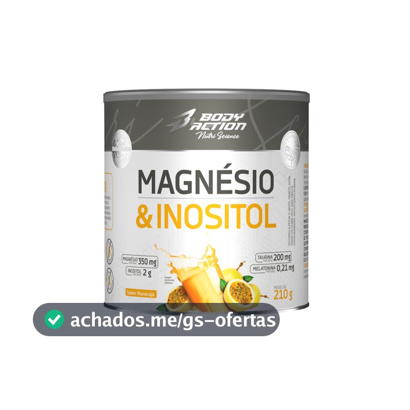 Suplemento Magnésio e Inositol 210g Bodyaction