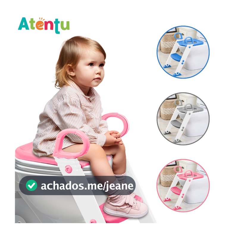Assento Redutor Infantil com Escada para Vaso Sanitário