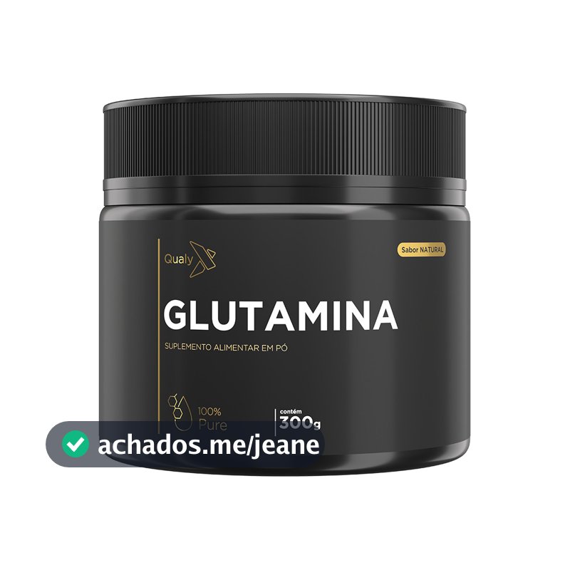 Glutamina 100% Pura QualyNutri 300g Aminoácido Imunidade Saúde Intestinal Recuperação Original