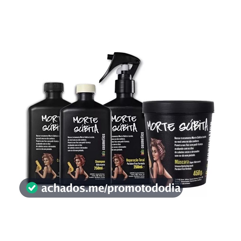Kit 4 Produtos Morte Súbita Lola Cosmetics