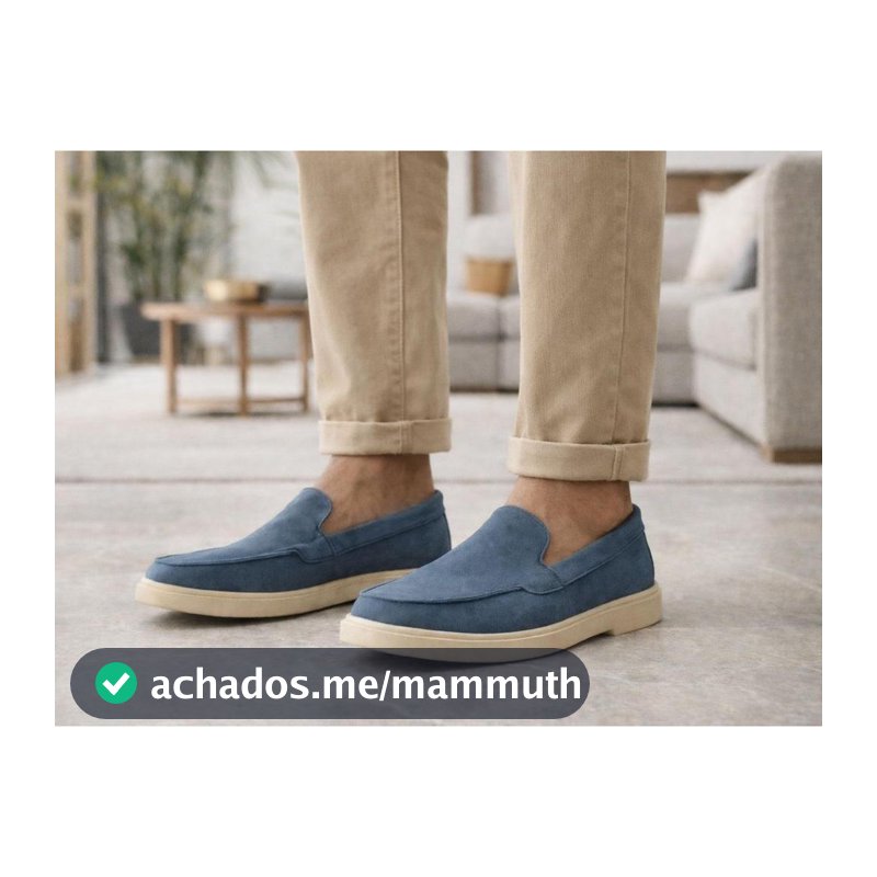 Sapato masculino loafer camurça esporte  fino slip-on social