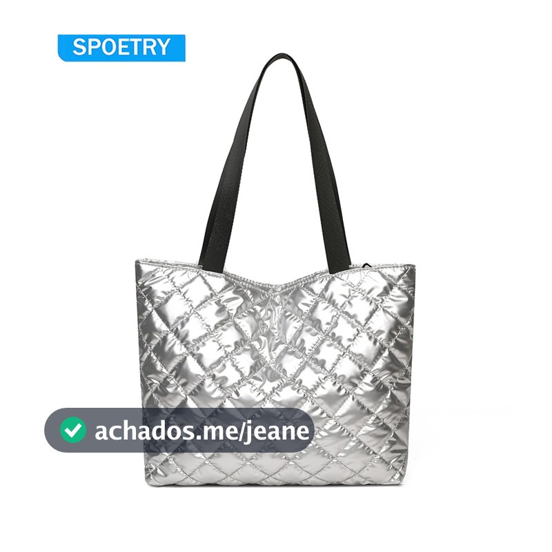 SPOETRY Bolsa Feminina Casual de Nylon Nova Grande Ombro Tote