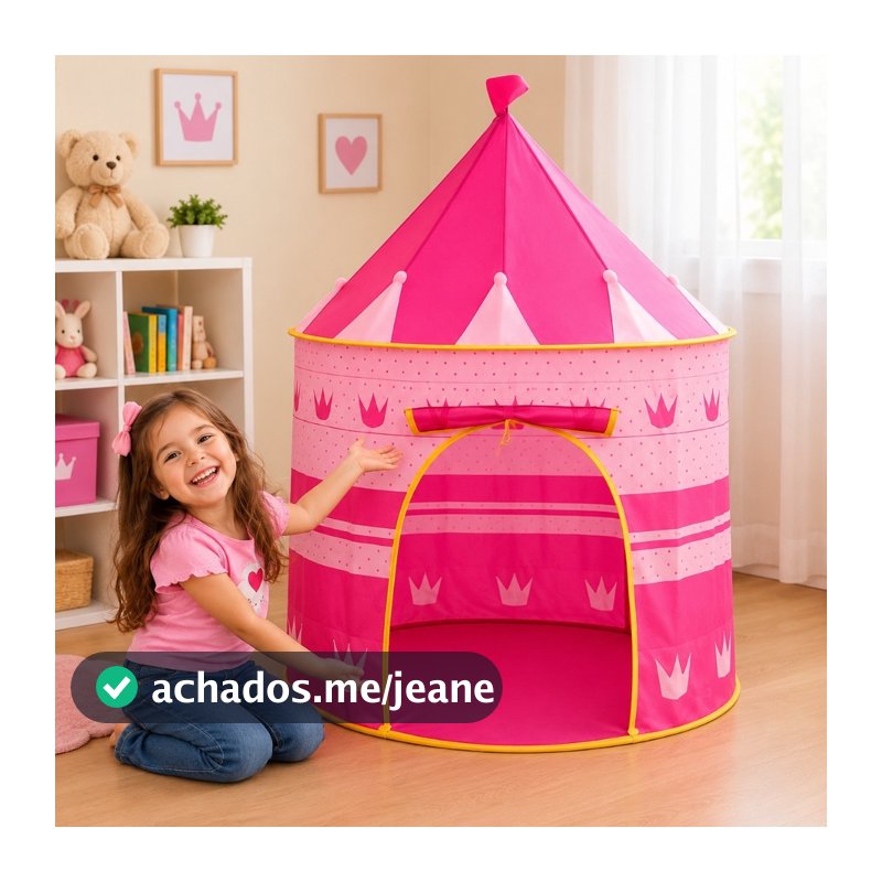 Barraca tena  Infantil Castelinho princes BRIQUEDO MENINA- Rosa