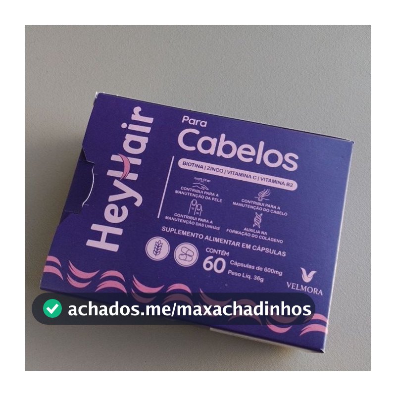 Hey hair cabelo, pele e unhas original velmora