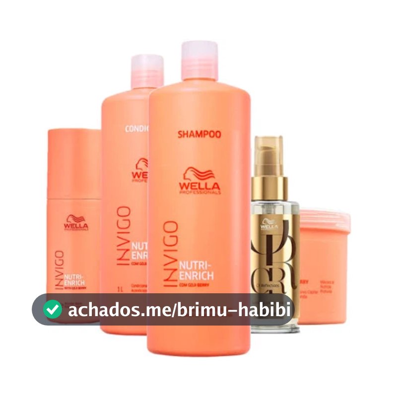 Kit Wella Professionals Invigo Nutri-Enrich Salon Care (5 Produtos)
