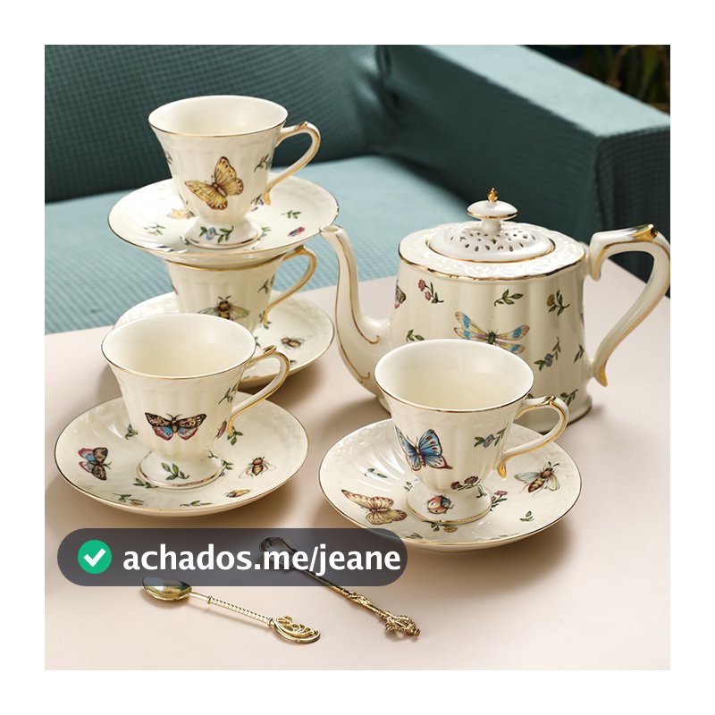 Europeu cerâmica xícara de café pires pote conjunto cerâmica xícara chá bule conjunto xícara café