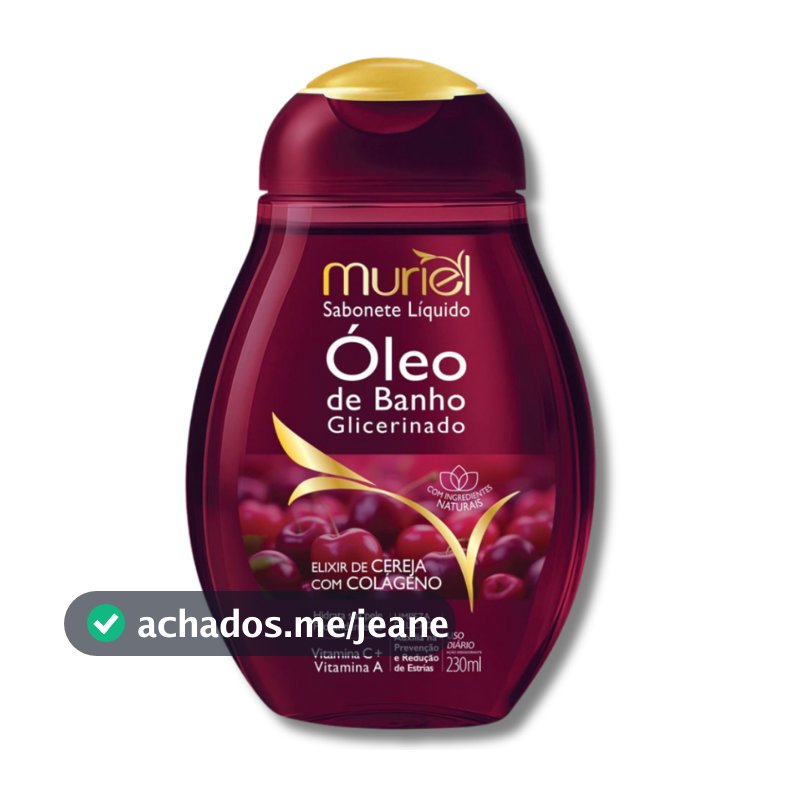Sabonete Liquido Oleo de Banho Glicerinado 230ml MURIEL - Perfeito Para o seu Momento