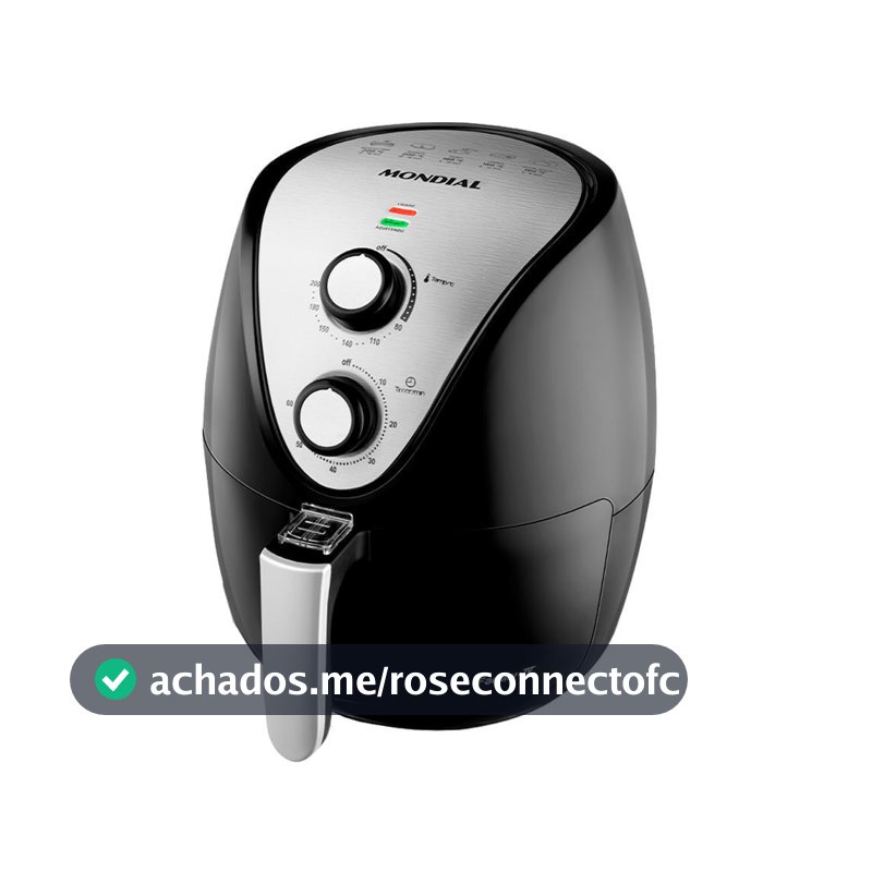 Fritadeira Elétrica Air Fryer Mondial Family AF-30 3,5L Preta - 220V