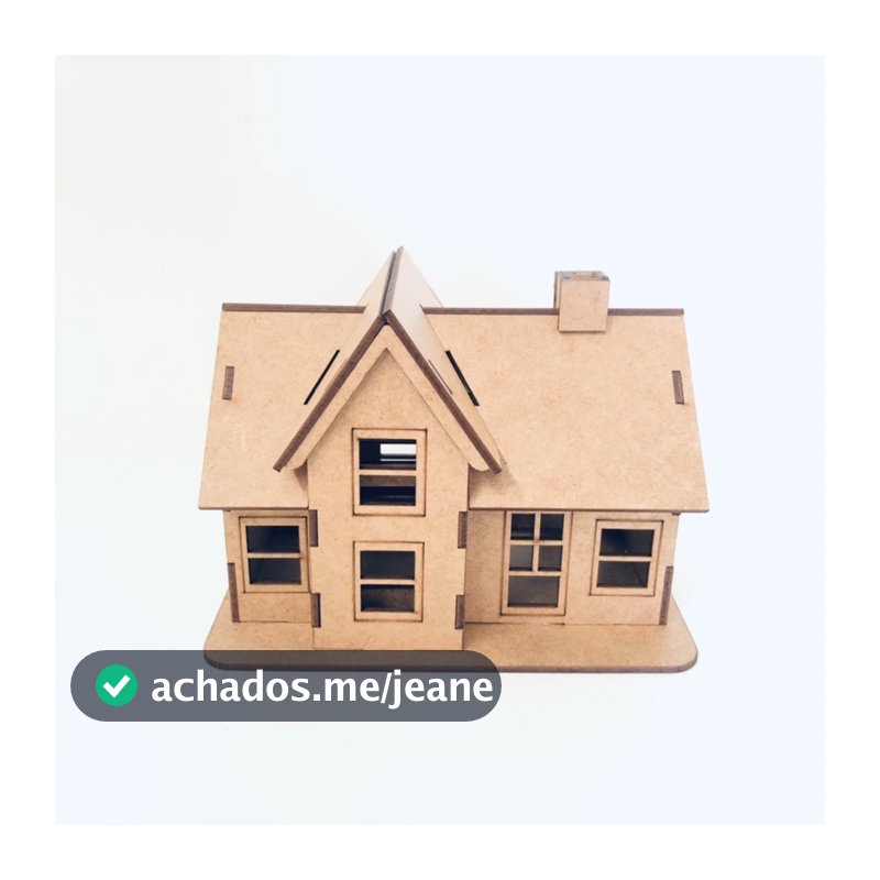 Mini Casa Casinha 16x12 Vila Natalina Natal Decoração Mdf