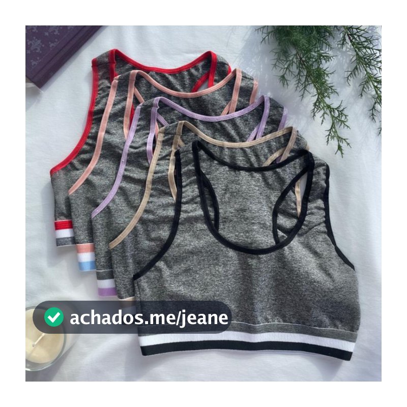 Kit 5 Top Nadador Suplex Mescla Treino Academia Yoga Fitness Feminino Cropped Musculação Pilates