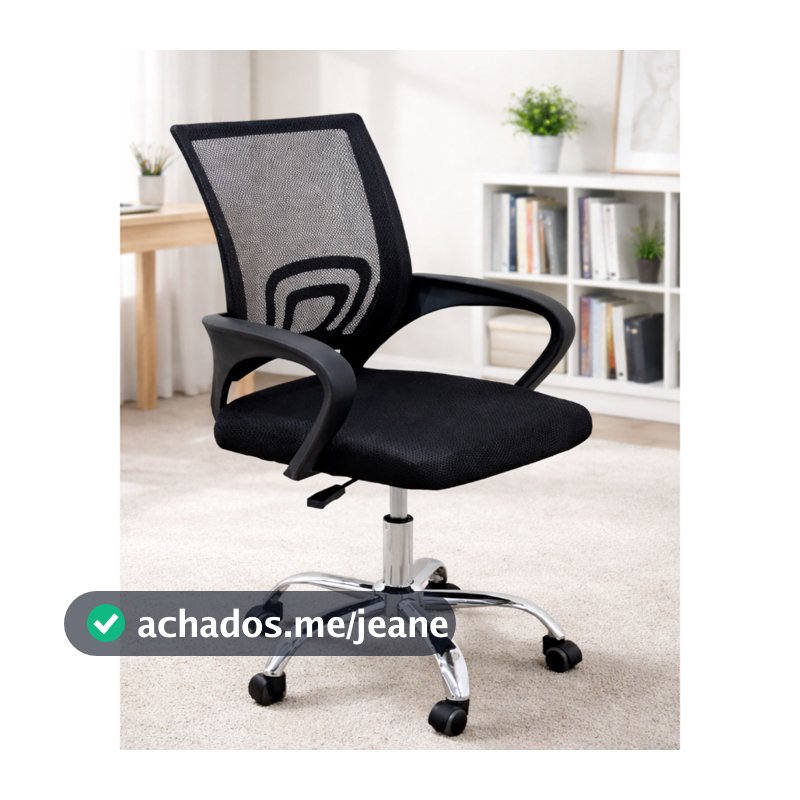 Cadeira para computador Escritório Confortável Moveis Recepção Giratória Resistente até 120kg