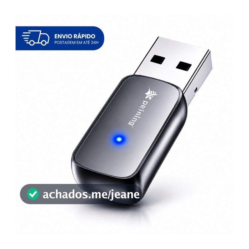 Adaptador Bluetooth USB Receptor de Música Celular Carro Peining Audio Wireless Som Automotivo
